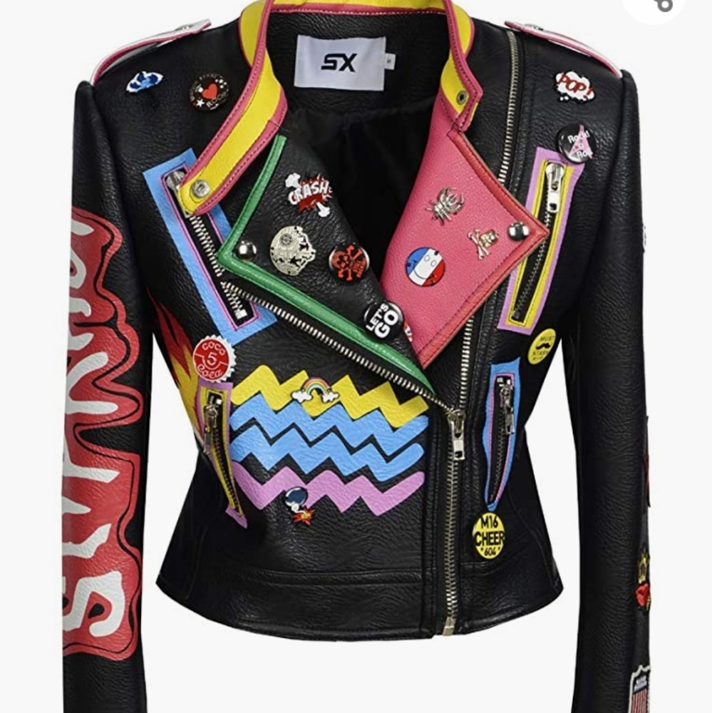NWT SX rivet leather jacket